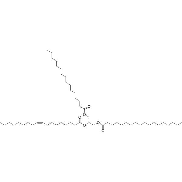 1-(Palmitoyloxy)-3-(stearoyloxy)propan-2-yl oleate 2190-27-4